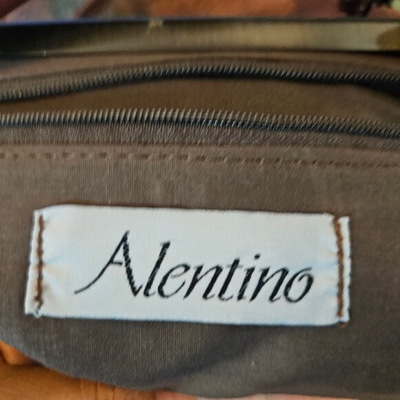 Vintage Alentino NAS BAG 80s 90s Faux Leather Patchwork Womans Hand Bag Purse - Picture 4 of 5